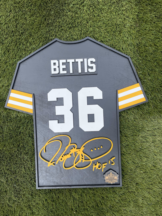 Jerome Bettis Wood Jersey 3D Sign
