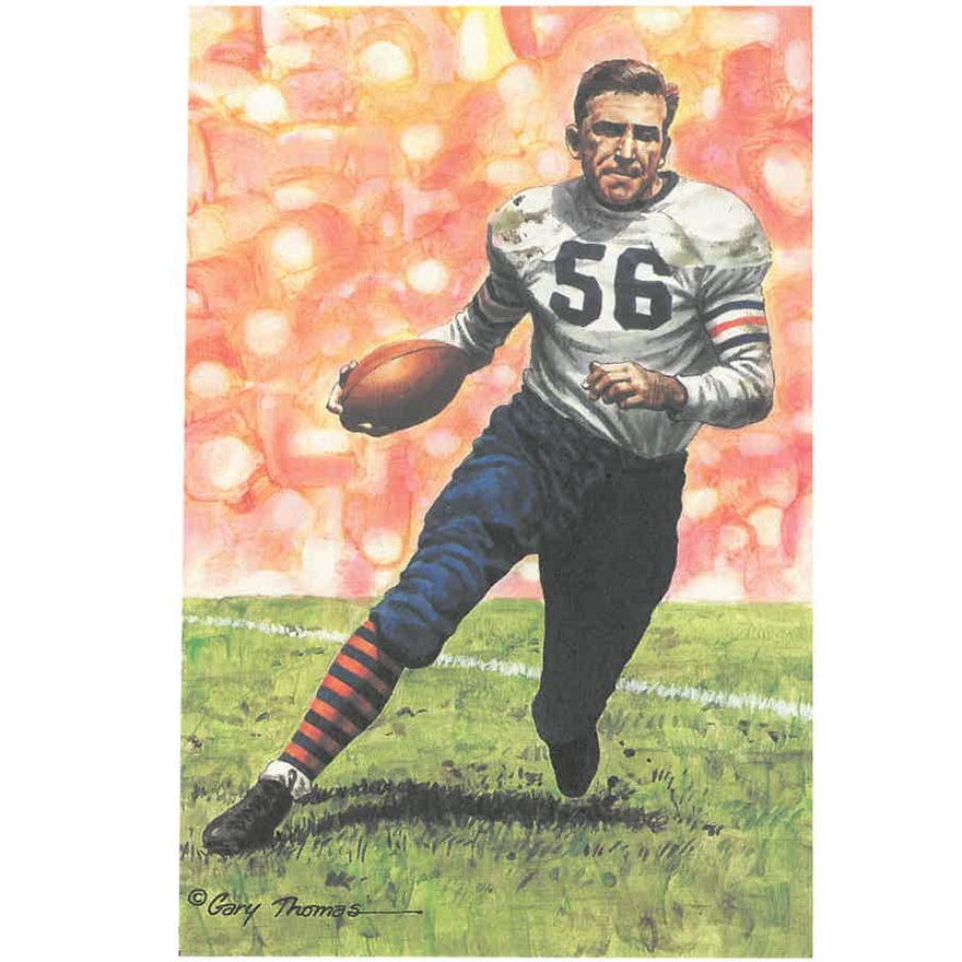 Bill Hewitt Goal Line Art Proof Card Pro Football Hall of Fame