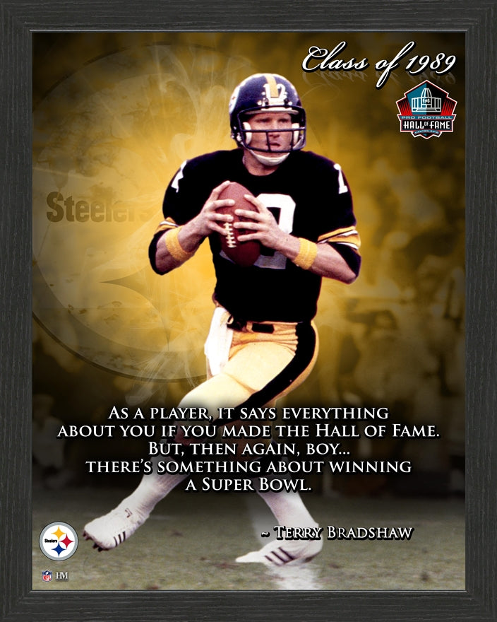 Terry Bradshaw Inspiration Frame Pro Football Hall of Fame