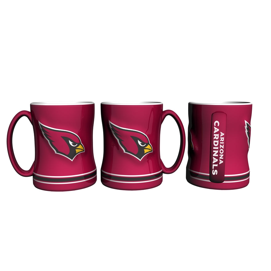 Cardinals 14oz Relief Sculpted Mug Pro Football Hall of Fame