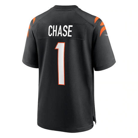 Bengals Ja'Marr Chase Nike Men's Black Game Jersey