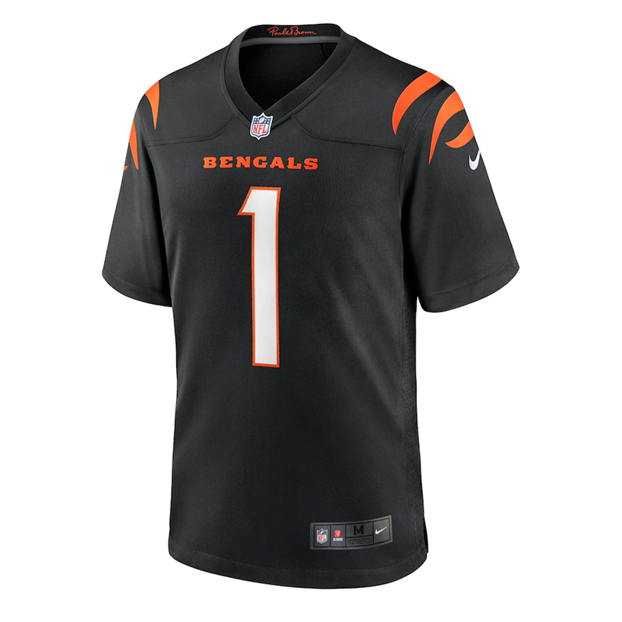 Bengals Ja'Marr Chase Nike Men's Black Game Jersey