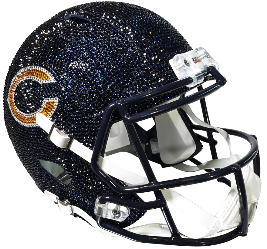 Bears Swarovski Crystal Full Size Helmet