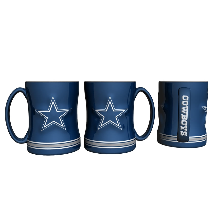 Cowboys 14oz Relief Sculpted Mug Pro Football Hall of Fame