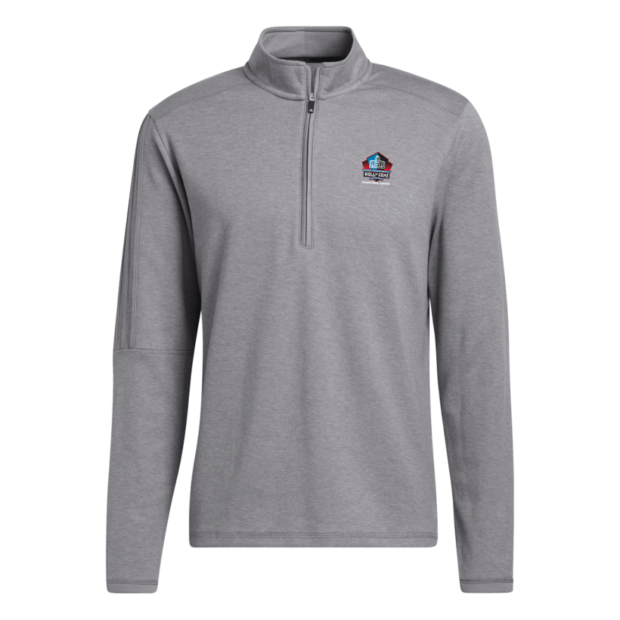 Hall of Fame Adidas® 3-Stripe Layer 1/4 zip Pullover- Gray