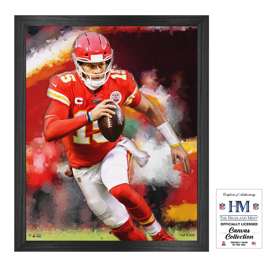 Kansas City Chiefs Patrick Mahomes 16x20 Framed Canvas