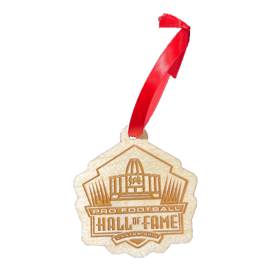 Hall of Fame Logo Wood Ornament Pro Football Hall of Fame