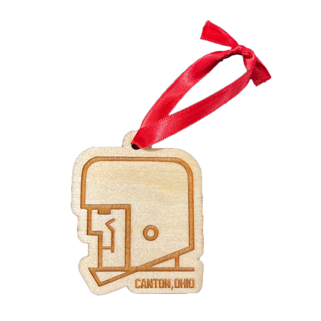 Hall of Fame Old Helmet Logo Ornament