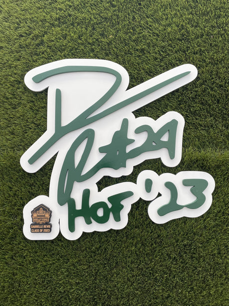 Darrelle Revis 3D Signature Alternate Color Wall Sign - DS