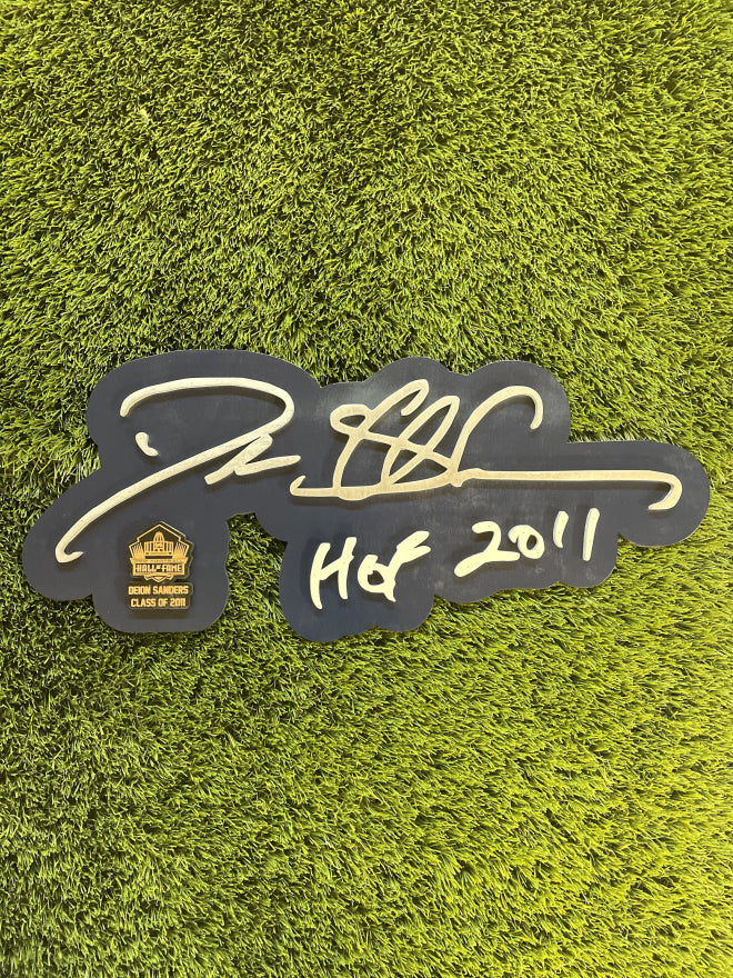 Deion Sanders 3D Signature Alternate Color Wall Sign - DS