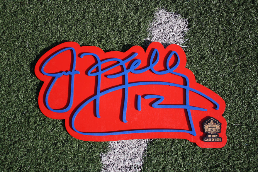 Jim Kelly 3D Signature Color Wall Sign