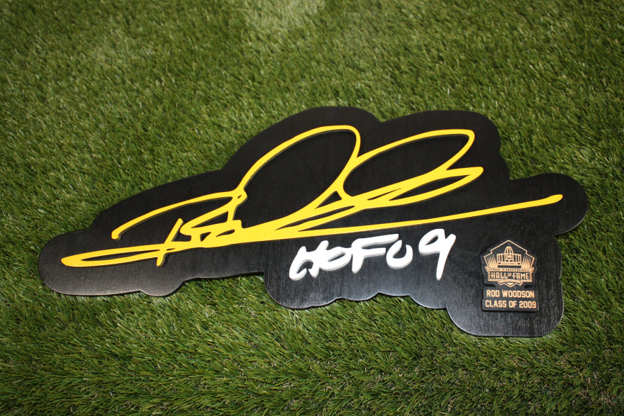 Rod Woodson 3D Color Wood Sign
