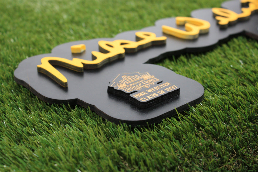 Mike Webster Color Wood Sign