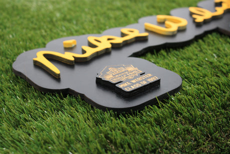 Mike Webster Color Wood Sign