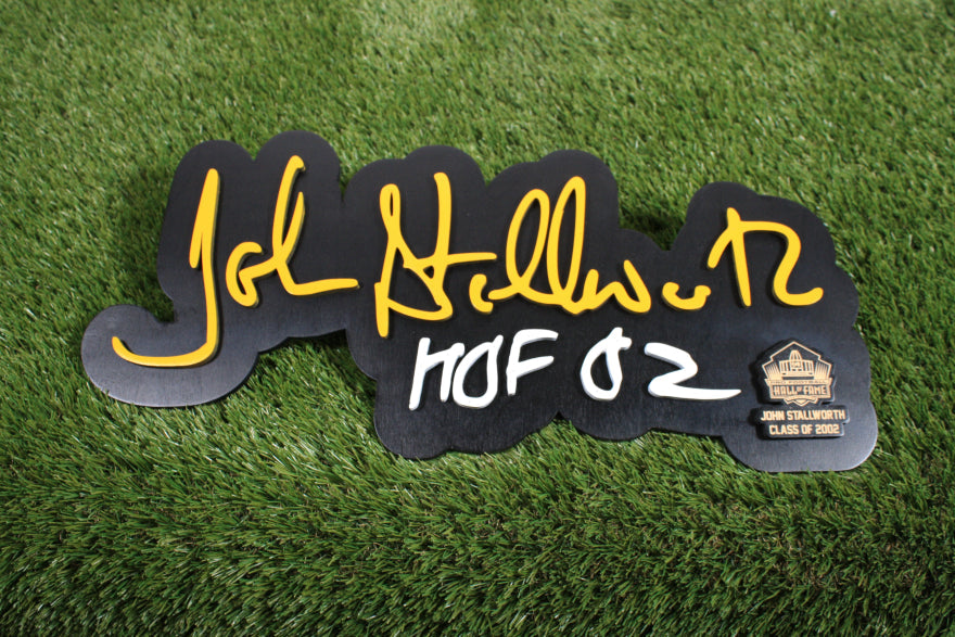 John Stallworth 3d Signature Color Wall Sign - DS