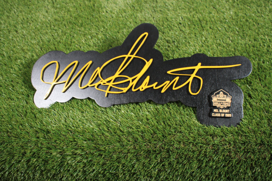Mel Blount Color Wood Sign