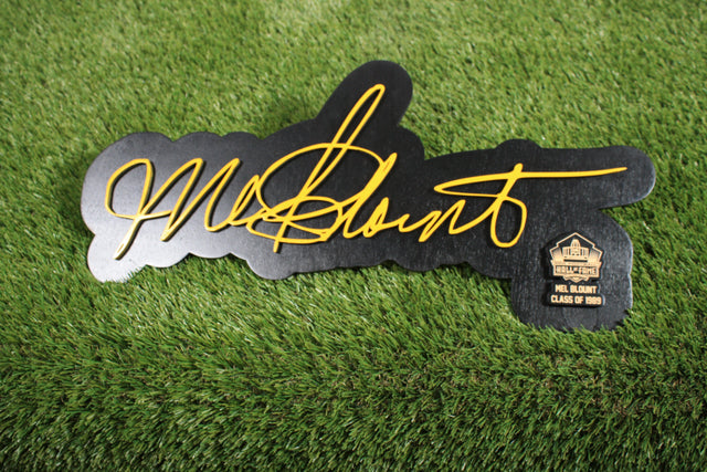 Mel Blount Color Wood Sign