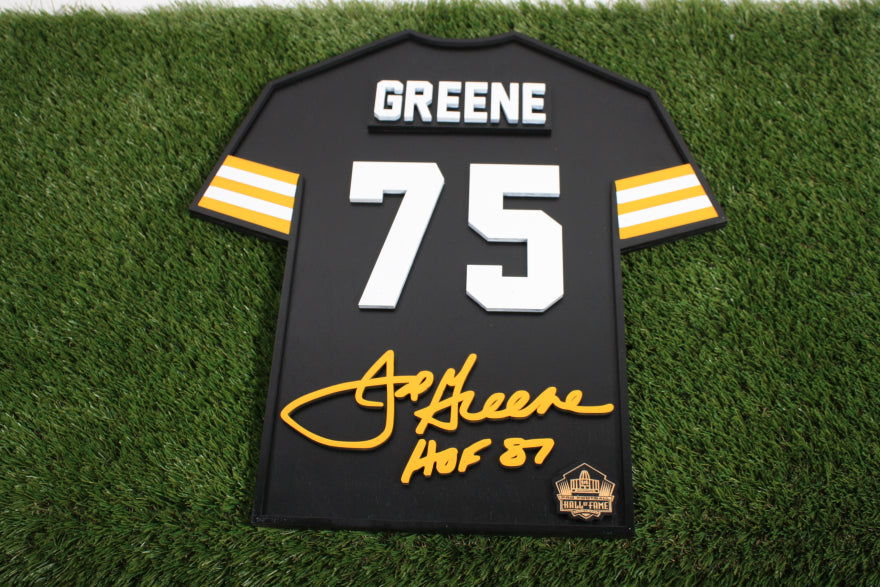 Joe Greene Wood Jersey Sign - DS
