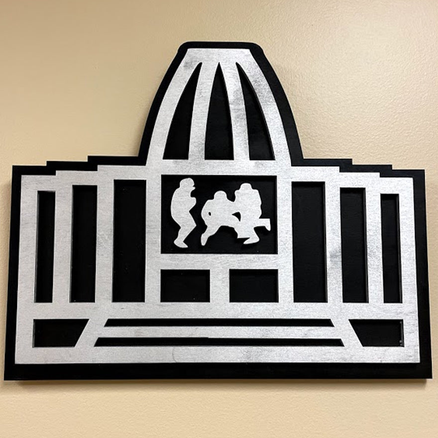 3D Hall of Fame Silver Rotunda Wall Sign Pro Football Hall of Fame
