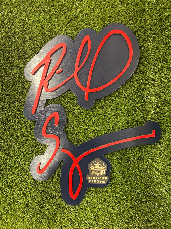 Richard Seymour 3D Signature Color Wall Sign - DS