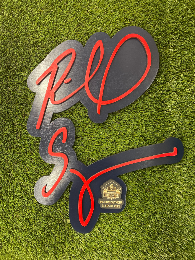 Richard Seymour 3D Signature Color Wall Sign - DS