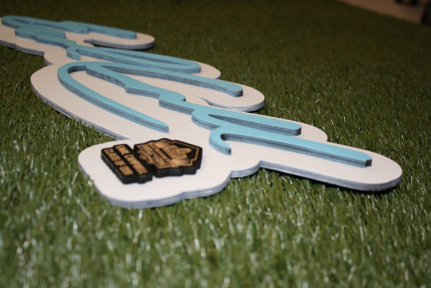 Earl Campbell 3D Signature Color Wall Sign