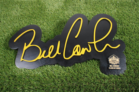 Bill Cowher Color Wood Sign