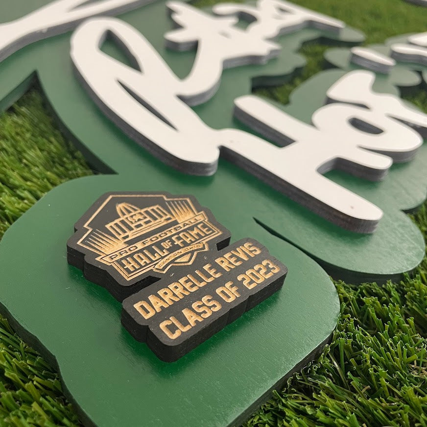 Darrelle Revis 3D Signature Color Wall Sign - DS