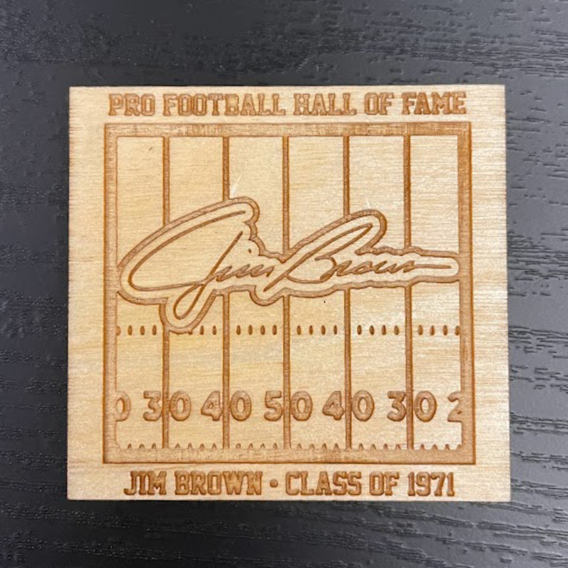 Jim Brown Wood Signature Field Magnet