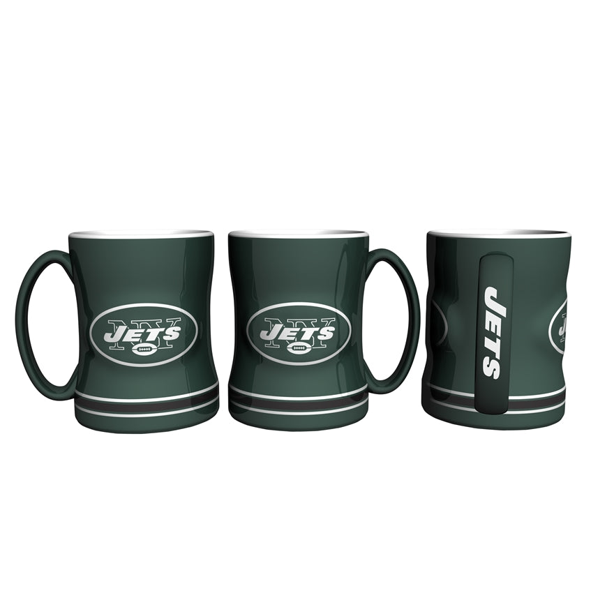 Jets 14oz Relief Sculpted Mug Pro Football Hall of Fame