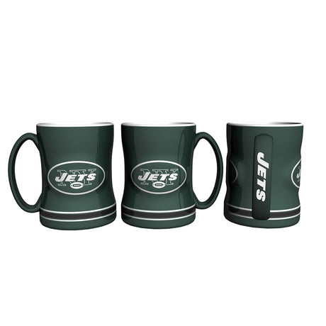 Jets 14oz Relief Sculpted Mug