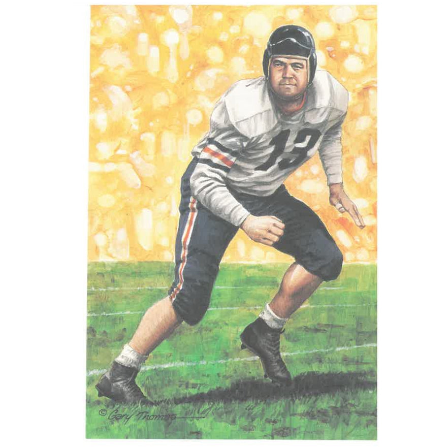 Joe Stydahar Goal Line Art Proof Card Pro Football Hall of Fame