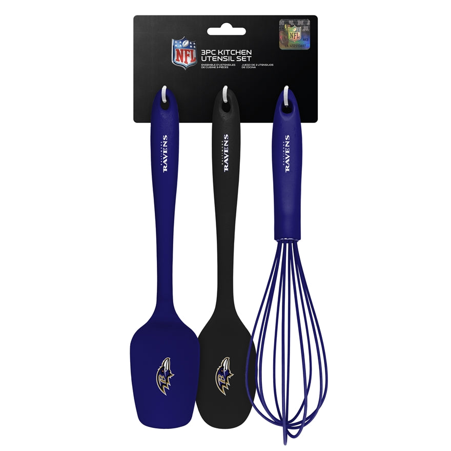 Ravens 3-pc Kitchen Utensil Set