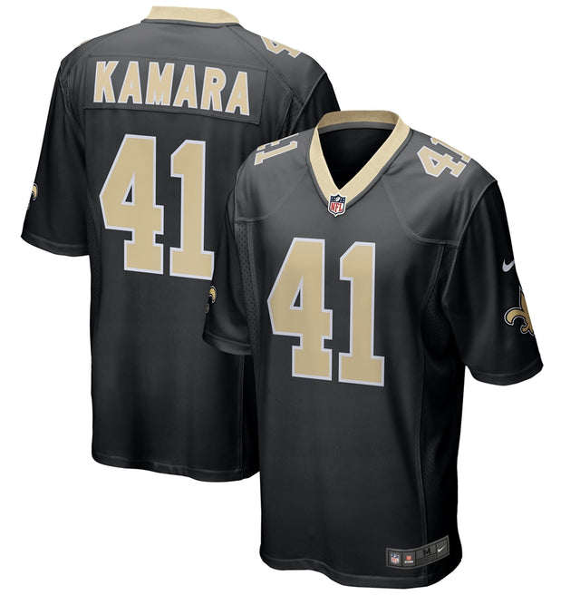 Saints Alvin Kamara Nike Men's Black Game Jersey