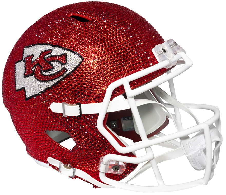 Chiefs Swarovski Crystal Full Size Helmet