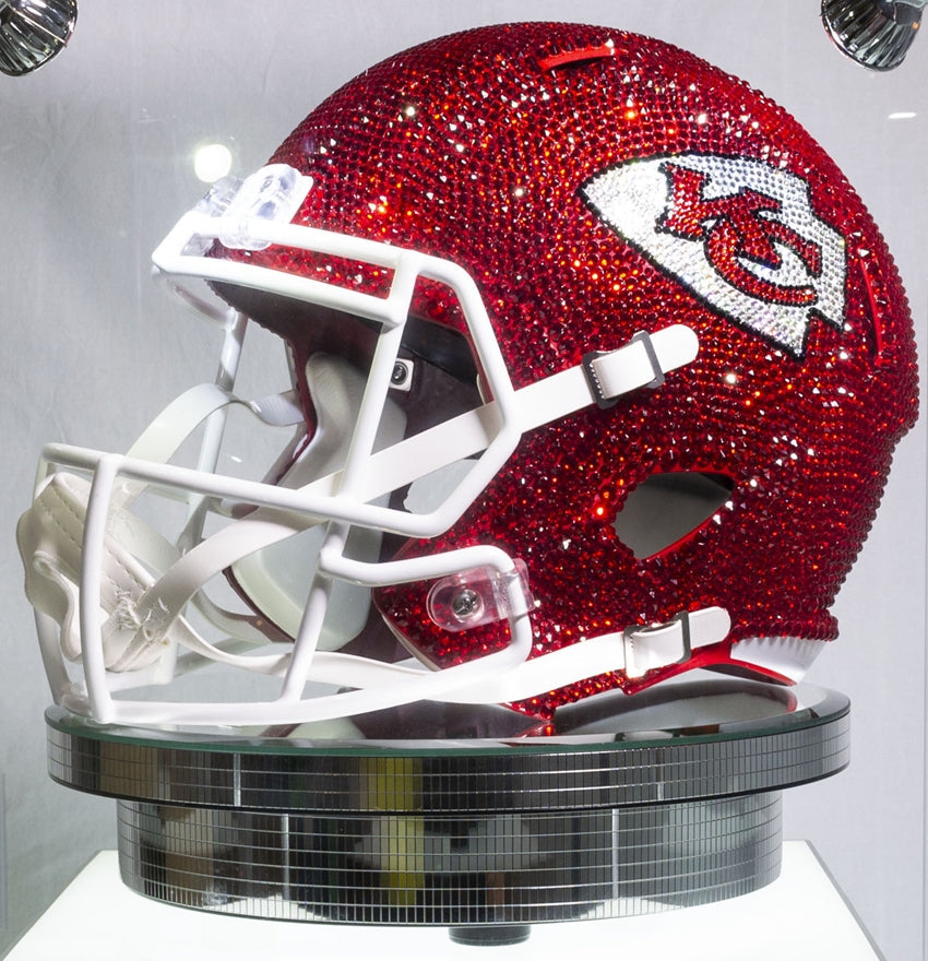 Chiefs Swarovski Crystal Full Size Helmet