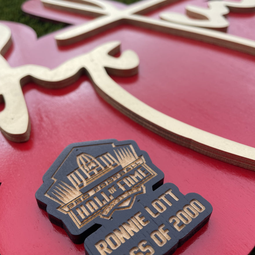 Ronnie Lott 3D Signature Color Wall Sign - DS