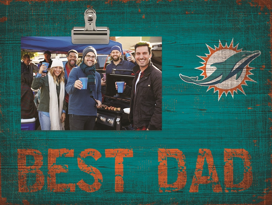 Dolphins Best Dad Clip Frame