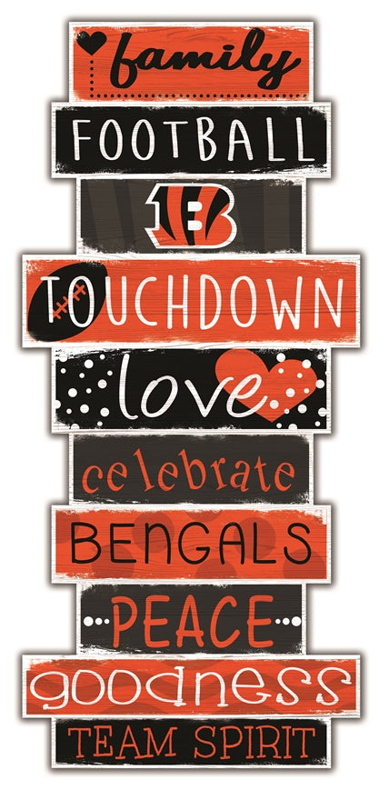 Bengals Celebrations Stack 24" Sign Pro Football Hall of Fame