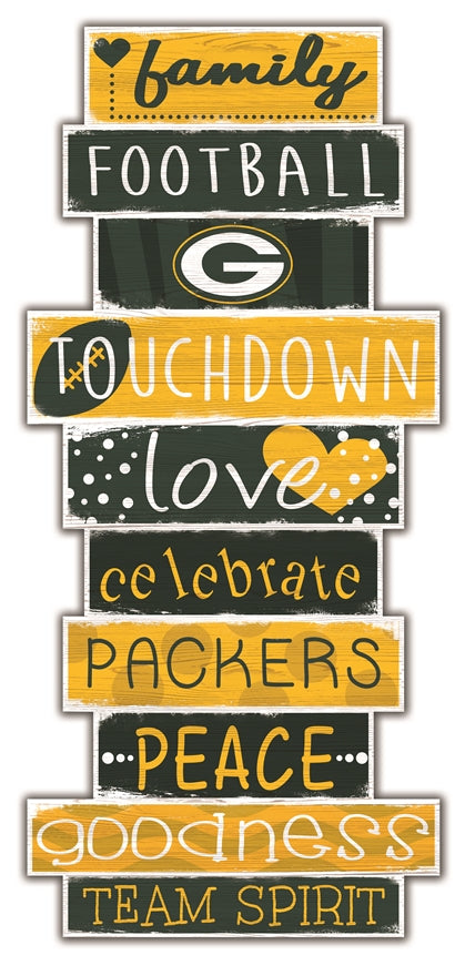 Packers Celebrations Stack 24" Sign Pro Football Hall of Fame