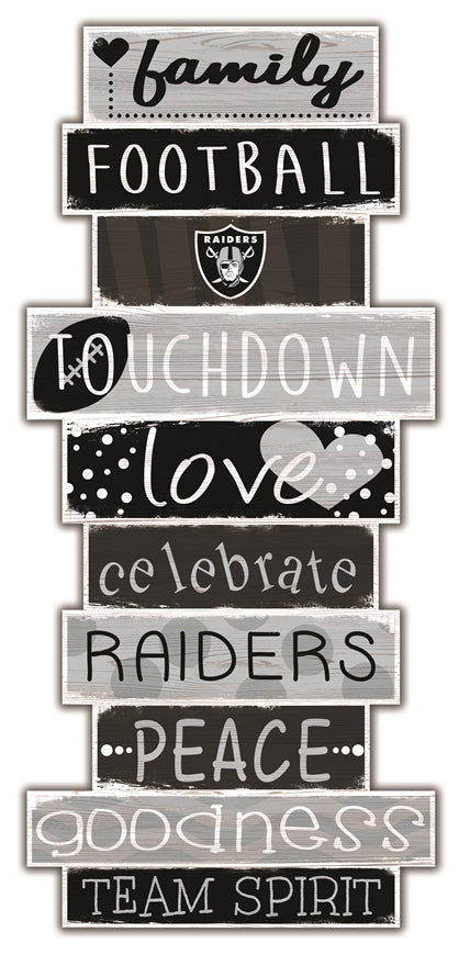 Raiders Celebrations Stack 24" Sign Pro Football Hall of Fame