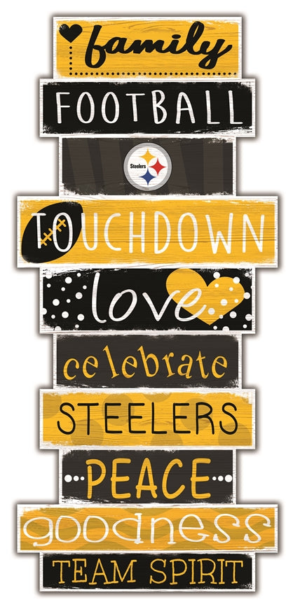 Steelers Celebrations Stack 24" Sign Pro Football Hall of Fame