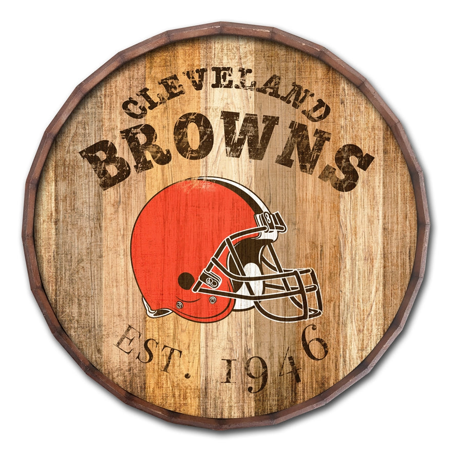 Browns 24'' Established Date Barrel Top Pro Football Hall of Fame