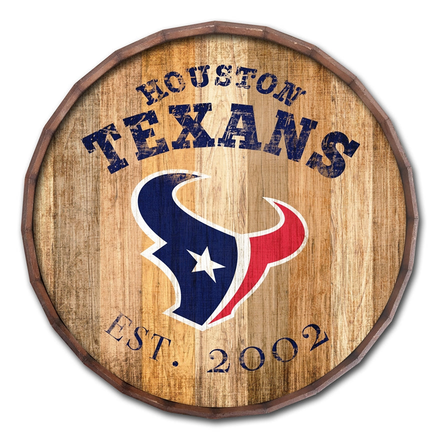 Texans 24'' Established Date Barrel Top Pro Football Hall of Fame