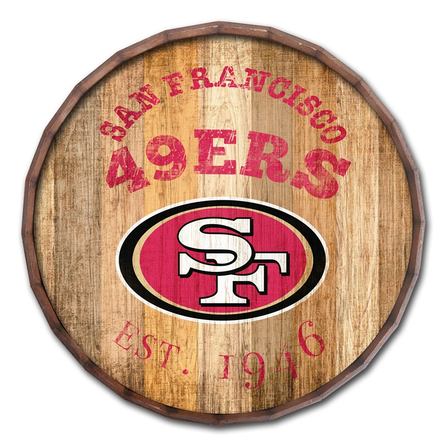 49ers 24'' Established Date Barrel Top Pro Football Hall of Fame