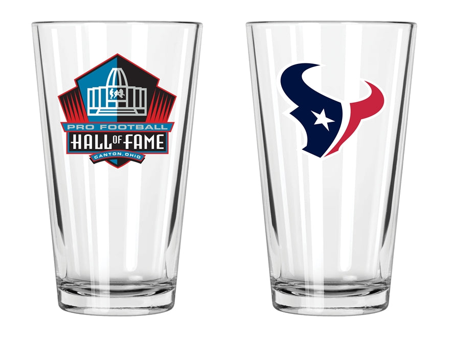 Texans Hall of Fame Pint Glass Pro Football Hall of Fame