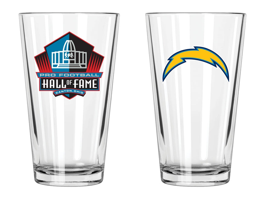 Chargers Hall of Fame Pint Glass Pro Football Hall of Fame
