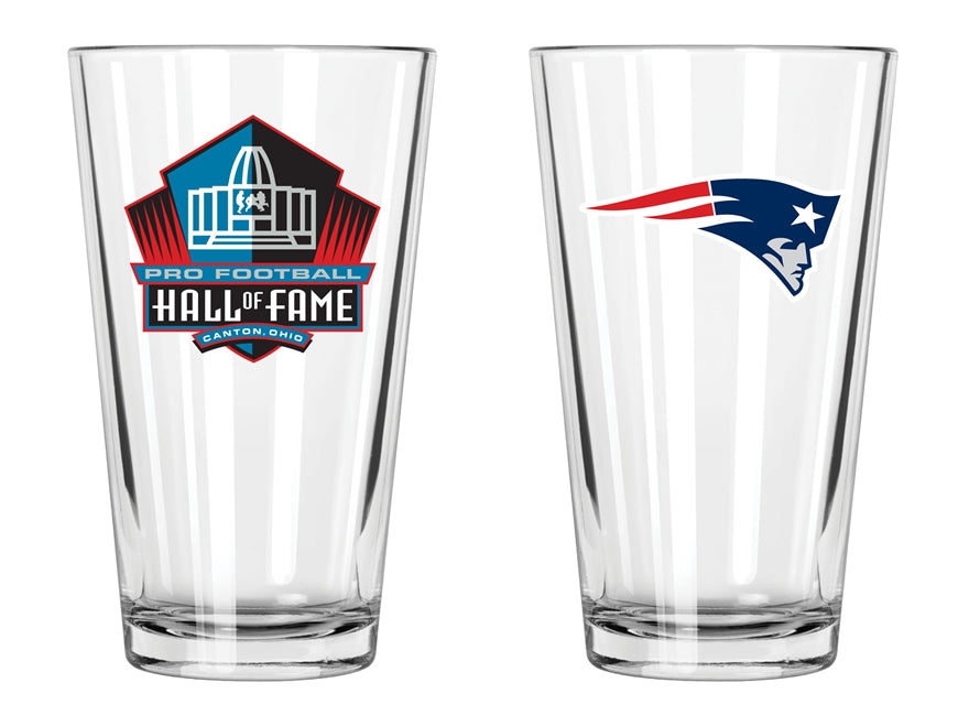 Patriots Hall of Fame Pint Glass Pro Football Hall of Fame