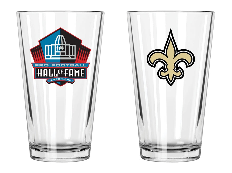 Saints Hall of Fame Pint Glass Pro Football Hall of Fame