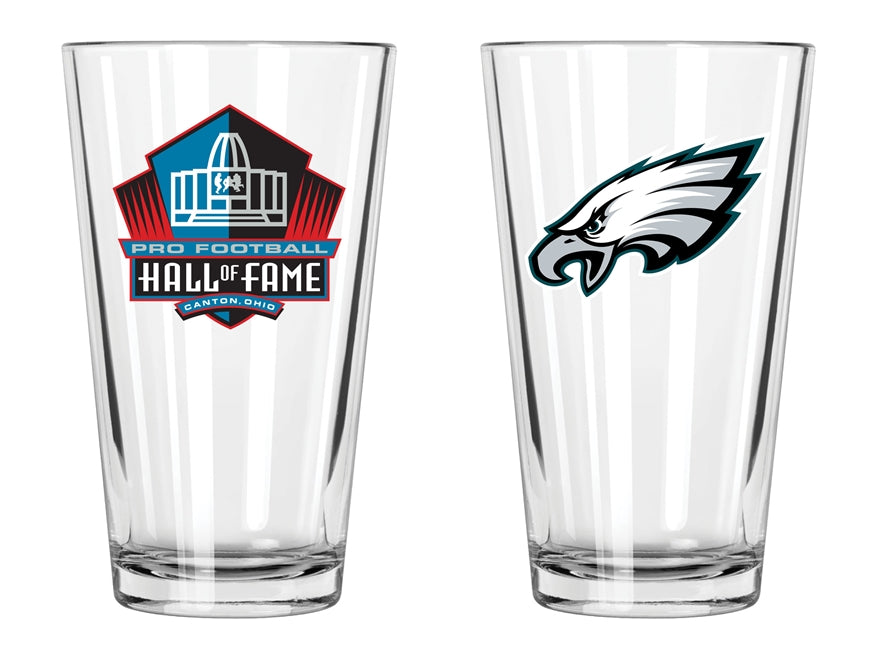 Eagles Hall of Fame Pint Glass Pro Football Hall of Fame